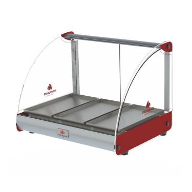 Imagem de Estufa de Aquecimento Curva Alimentos 3 Bandejas 250w Prv-03e Vermelho 127v - Progás P37039