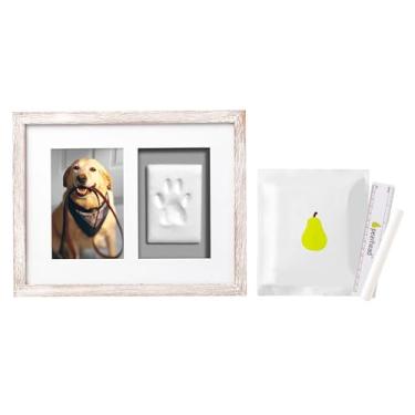 Imagem de Pearhead Kit de impressão e moldura de parede para animais de estimação, presentes para donos de animais de estimação, cinza envelhecido