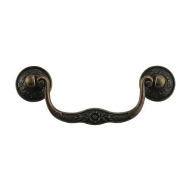 Imagem de 4.8" Bronze Bar Gaveta Puxadores Vintage Decorativos Puxadores Antigos para Móveis Caixa de Madeira Baú