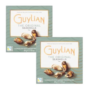 Imagem de 2 Caixas de Chocolate Belga Guylian Bombom Pralinê Original Caixa 65g