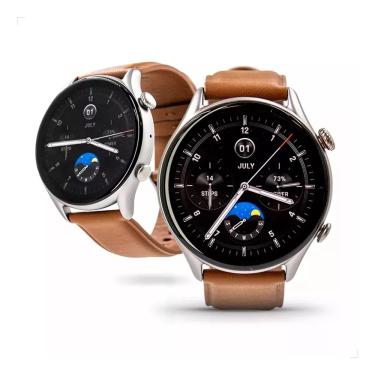 Imagem de Smartwatch Amazfit gtr 4 New gps Bluetooth 5.0 Lançamento Modelo A2040 - Marron