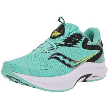 Imagem de Saucony Tênis de Corrida Feminino Axon 2, Menta Fria/Ácido, 6