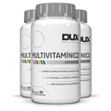 Imagem de Kit 3 Multivitamínico Dux Esportivo Sem Sabor 90 Cápsulas