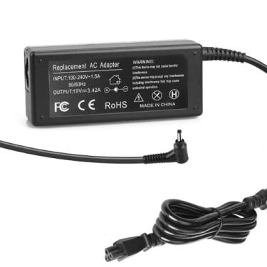 Imagem de Fonte Carregador Para Notebook Acer Aspire 5 A514-54 A515-54 A315-34 19v 3,42A 65W Plug 3.0x1.1mm Pino Fino Bivolt com Cabo de Força