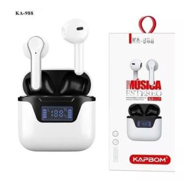 Imagem de Fone Bluetoot In-ear K-988 Com Microfone Sem Fio - Kapbom