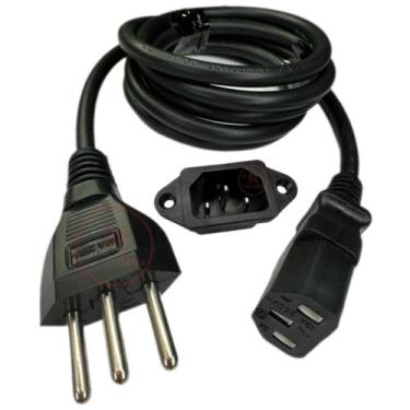 Imagem de Cabo de Força Tripolar Reforçado e Conector para Panelas Elétricas Arr
