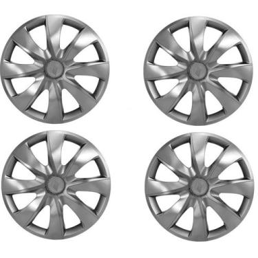 Imagem de Kit Calota Prime Aro 13 Grafite Para Hb20 Universal - Elitte Motors