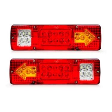 Imagem de Par Lanterna Traseira Caminhão Mb 1113 2013 1418 1618 1620 - NovaDigit