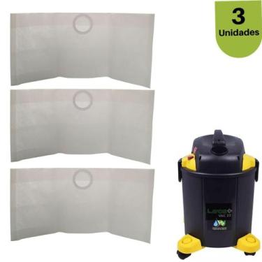 Imagem de Saco de Aspirador LAVOR VAC 22 3Unid Limpeza Profissional - AllClean