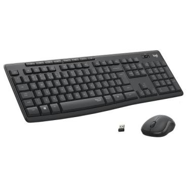 Imagem de Teclado e Mouse sem fio Logitech MK295 com Digitação e Clique Silencio