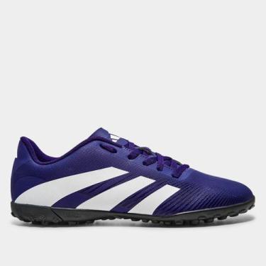 Imagem de Chuteira Society Adidas Artilheira V Unissex, Roxo, Branco, 40