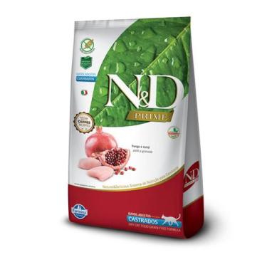 Imagem de Ração Seca ND Feline FrangoRomã para Gatos Adultos Castrados - 7,5Kg -
