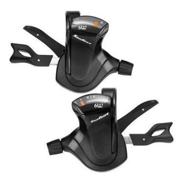 Imagem de Alavanca Passador Marcha Cambio 27v 3x9 Sunrace Com Cabos, SR M900 3X9