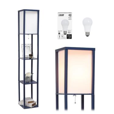 Imagem de Luminária de chão Simple Designs LF1014-NAV-LB Etagere Organizer
