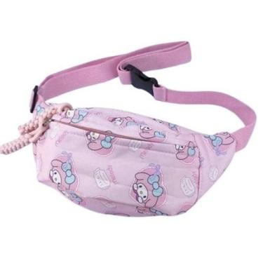 Imagem de Pochete Hello Kitty Infantil Crianças Mochila Bolsa Escolar - Por Amor