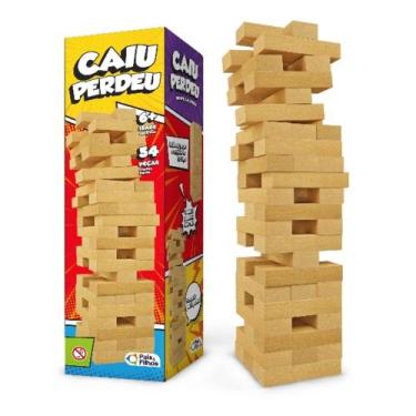 Imagem de Caiu Perdeu - Jenga 54 Peças MDF - Pais & Filhos