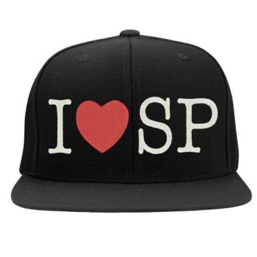 Imagem de Boné Bordado - Eu Amo Sao Paulo I Love Sp - HIPERCAP