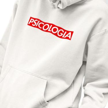 Imagem de Blusa Moletom Masculino Estampado Suprem Psicologia em Algodão Fio 30.