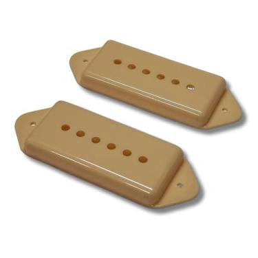 Imagem de Par de Capa para Captador de Guitarra P90 ABS Creme - Ronsani
