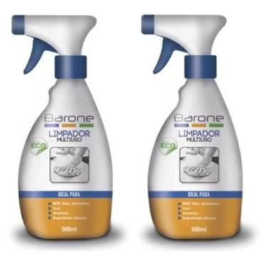 Imagem de 02 Limpador Multiuso Para Mdf, Alumínio, Inox, Formica 500ml  - BARONE