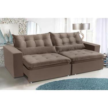 Imagem de Sofá 4 Lugares PARIS 2,90 Metros Castor  Retrátil Reclinável com molas