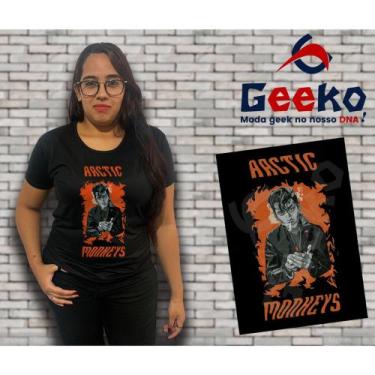 Imagem de Baby Look Arctic Monkeys - Indie - Alternativo - Rock - Geeko, Preto, 