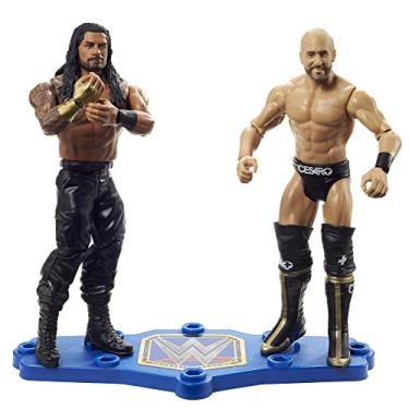 Imagem de WWE Roman Reigns vs Cesaro Championship Showdown 2-Pack 6-inch Action Figures Monday Night RAW Battle Pack for Ages 6 Years Old & Up