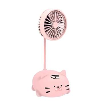 Imagem de Mini Ventilador Usb Recarregavel Secador Cílios Maquiagem (Coral)