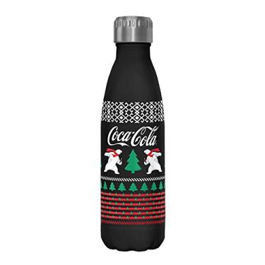 Imagem de Coca-Cola Garrafa de água de aço inoxidável Beary Christmas 482 ml, 482 ml, multicolorida