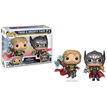 Imagem de Thor 4: Love and Thunder – Boneco de vinil Pop exclusivo dos EUA de Thor & Mighty Thor, pacote com 2