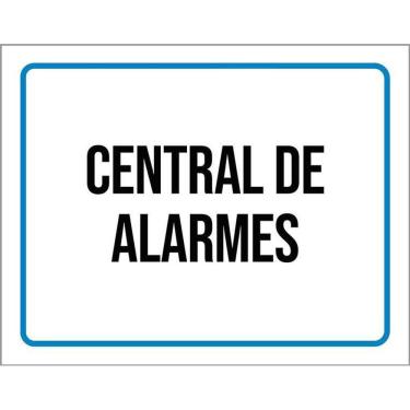 Imagem de Kit 3 Placas Ambiente Sinalização Setor Central De Alarmes