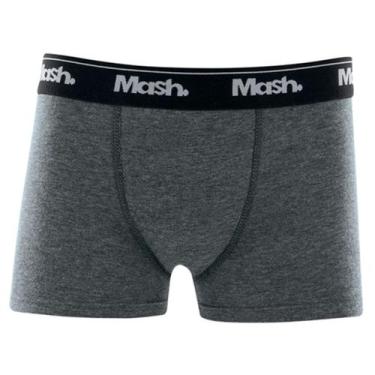 Imagem de Cueca Boxer Infantil Mash Fibra Natural Algodão Original, Cinza chumbo