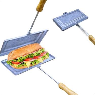 Imagem de Sanduicheira de Fogão Tostex Duplo Bauru Baurutex Alumínio - MK