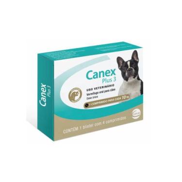 Imagem de Canex Plus 3 para Cães até 10kg 4 Comprimidos - CEVA