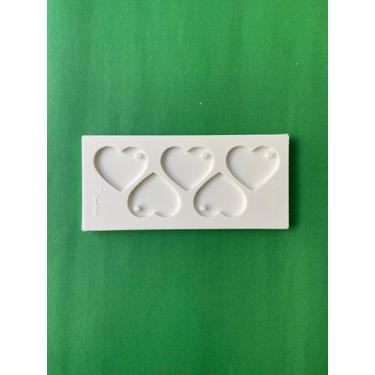 Imagem de Molde Coração com 5 cavidades - 3,5x4cm - Bem Fútil