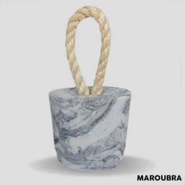 Imagem de Peso de porta branco marmorizado 3kg - Maroubra