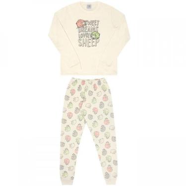 Imagem de Pijama Infantil Menina Good Night By Pulla Bulla Ref. 200115, 8, Creme