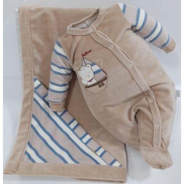 Imagem de Saída Maternidade Bebê Menino Plush Le Bhua Linh Paraiso 473 - Le Bhua