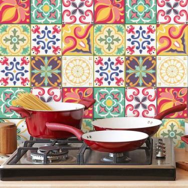 Imagem de Adesivo de Azulejo Carmesim 20x20 cm com 72un - Quartinhos