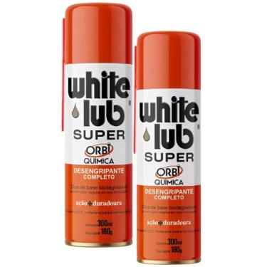 Imagem de Kit 2 Super Óleo Desengripante Anticorrosivo Spray White Lub