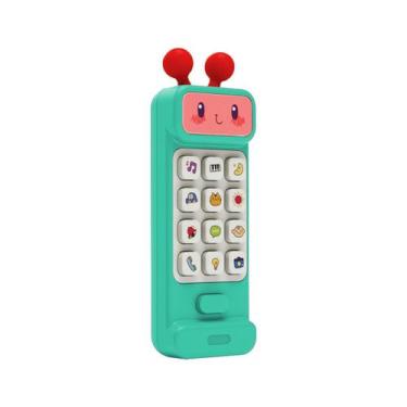 Imagem de Baby Phone 2 em 1 Telefone e Mordedor +50 Sons Músicas Frases com Luz 