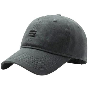 Imagem de Boné de Beisebol Masculino Esportivo Liso Design Clássico Ajustavel - 