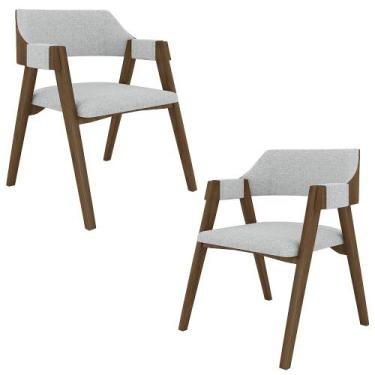 Imagem de Kit 2 Cadeiras Sala de Jantar e Jogos Carteados Madeira Maciça Poker L