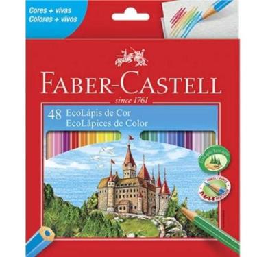 Imagem de Lápis De Cor Ecolápis Sextavado Com 48 Cores - Faber Castell 