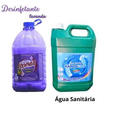 Imagem de Desinfetante Sophia Lavanda 5 lts + Água Sanitária 5 lts - 2 pelo preç