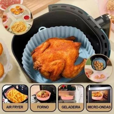 Imagem de Forma Silicone Premium Redonda 20cm Cozinha Air Fryer - Yeet