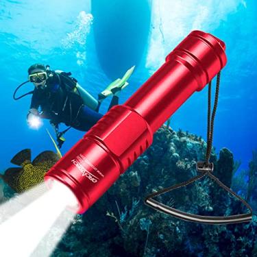 Imagem de ORCATORCH D520 Scuba Dive Light 1000 Lumens Lanterna De Mergulho Compacta Ip68 À Prova D'Água Tocha De Mergulho Noturno Luzes De Mergulho Submarinas Com Interruptor Rotativo Para Mergulho Subaquático