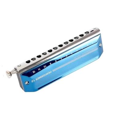 Imagem de Para Iniciantes harmônica 12 Furos Chave De Gaita Cromática De 48 Tons De C Gaita De Órgão De Boca Cromática Para Adultos