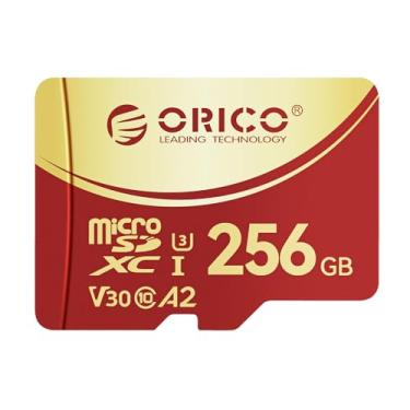 Imagem de ORICO Cartão de memória F3 256GB microSDXC UHS-I, leitura de 180 MB/s (requer leitor DDR 220), 160 MB/s, 4K UHD Recoding, U3, Class10, V30, A2, Micro SD para câmera de ação, câmera Dash, cartão TF