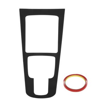 Imagem de TUCKBOLD Painel de console central adesivo de couro sintético para Mercedes-Benz GLA/GLB/EQA/EQB 20-24 Painel de mudança de marchas interior preto fosco